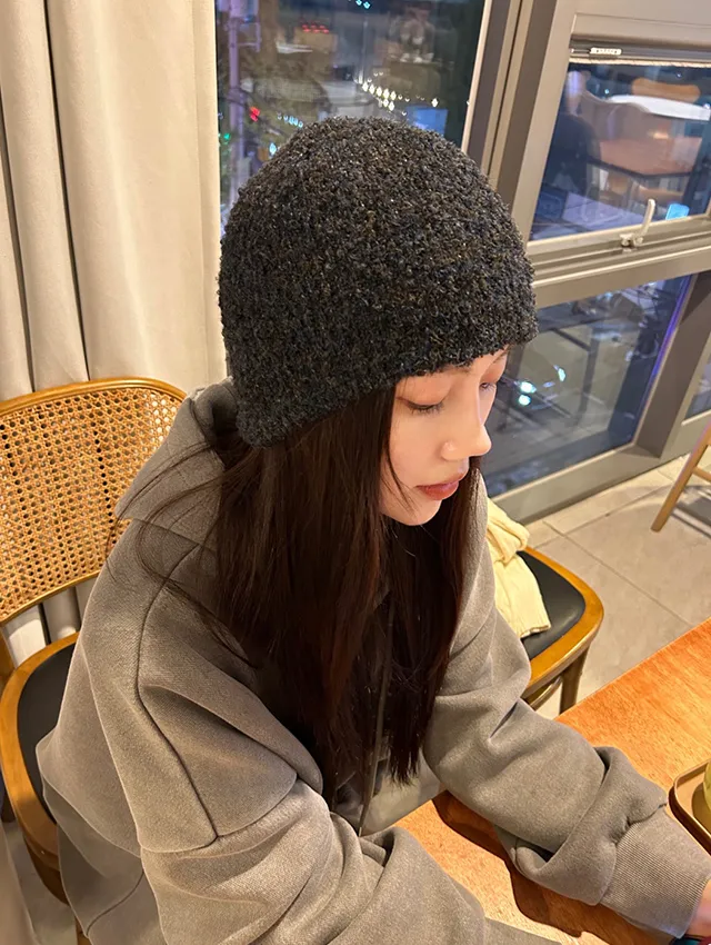 [묶음세일]블루베리 부클 데일리 일자핏 툼 비니 5color 상세 이미지 15
