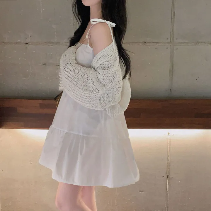 [아방🤍/new신상!]누가봐도 아방핏, 왕크롭 썸머 린넨 부클 원버튼 루즈핏 가디건 상세 이미지 20