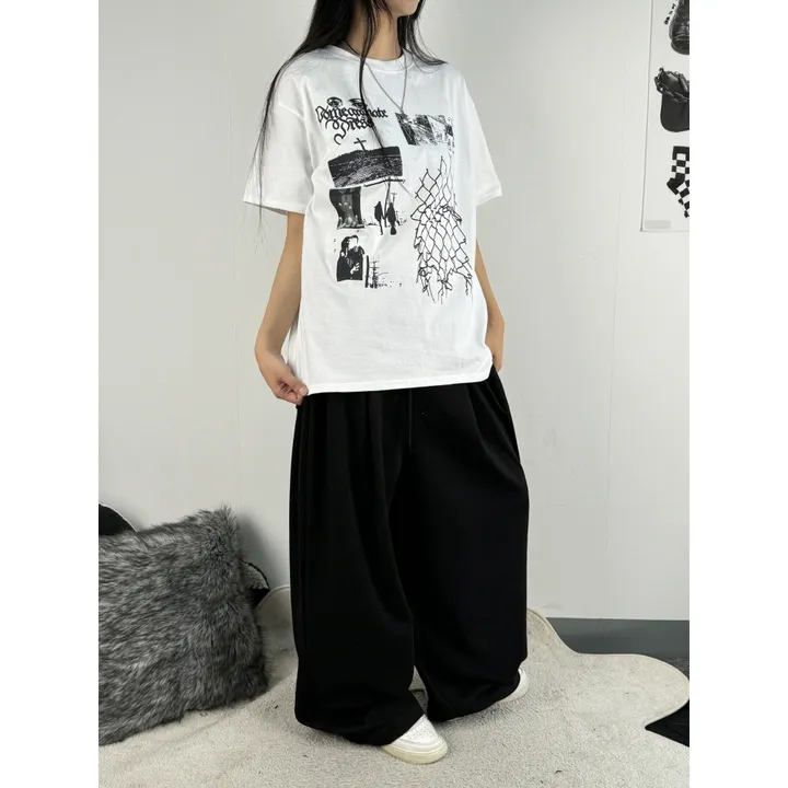 ❤️‍🔥기모선택│업그레이드 ver.│누적판매1,000 돌파 기념│4size!❤️‍🔥[UNISEX/기획특가]사이드 폴드 핀턱 스트링 루즈 와이드 벌룬 트레이닝 팬츠(2color) 상세 이미지 26