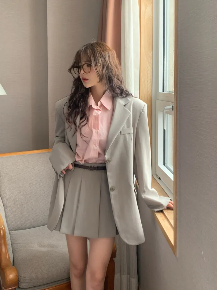 [4천장판매][MADE/핏보장인생셔츠] 에디 프렌치 코튼 오버핏 셔츠 남방 남녀공용 보이핏 레이어드 봄옷 봄신상 봄코디 봄상의 봄셔츠- 7color (KD1457,KD1910) 상세 이미지 49