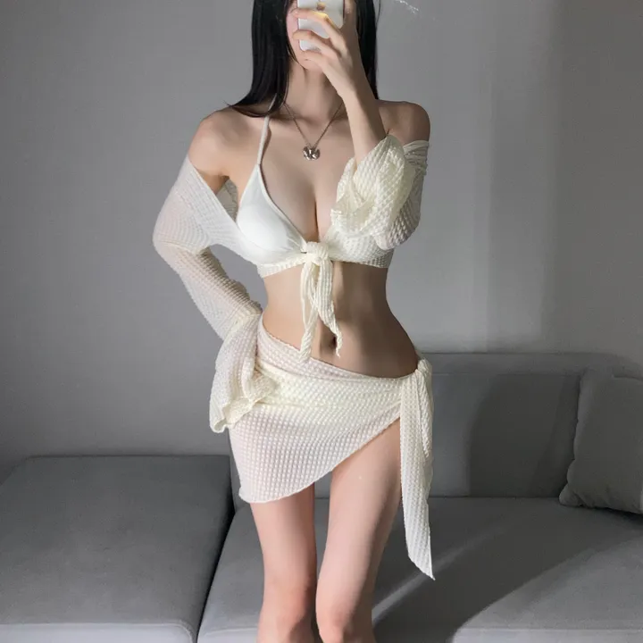 [군살커버/인생샷!/휴양지룩] 커버업 비키니 언더붑 비키니 섹시글램 글램핏 커버 비키니 홀터넥 비키니 태닝용 비니키 바캉스룩 휴양지룩 호캉스비키니 모노키니 섹시비키니 풀파티룩 상세 이미지 10