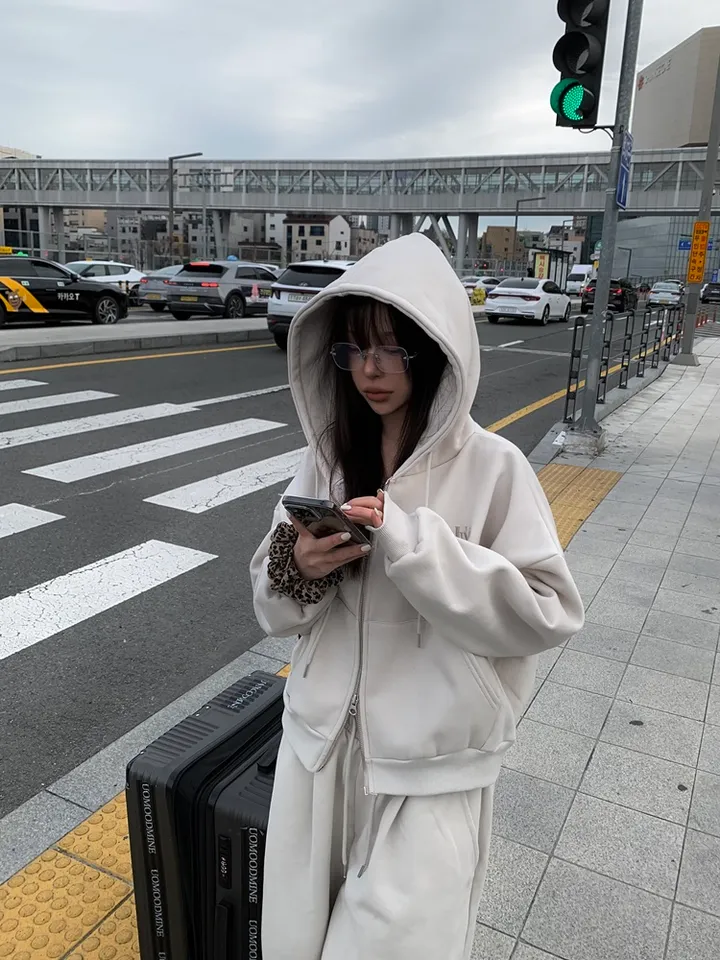 🚀부분당일발송/기모선택🚀 자체제작 UmD 후드 집업 / 투웨이 무지 기모 반크롭 오버핏 크롭 후드티 후드집업 크롭후드 크롭후드집업 기모후드집업 기모후드 y2k 유니크 빈티지 상세 이미지 37