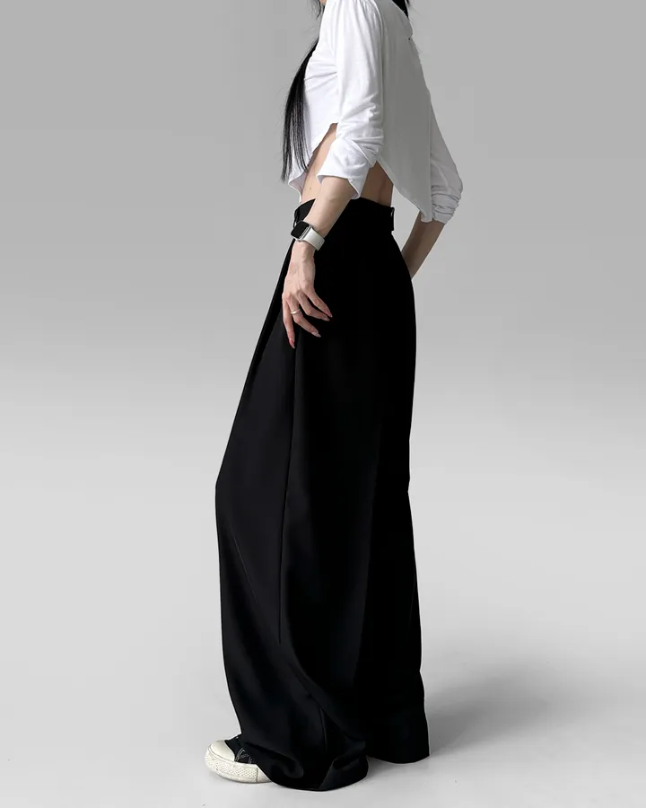 [4계절템/숏,롱/~2XL] 올리브유 메가 통 와이드 더블 핀턱 사계절 슬랙스 상세 이미지 32