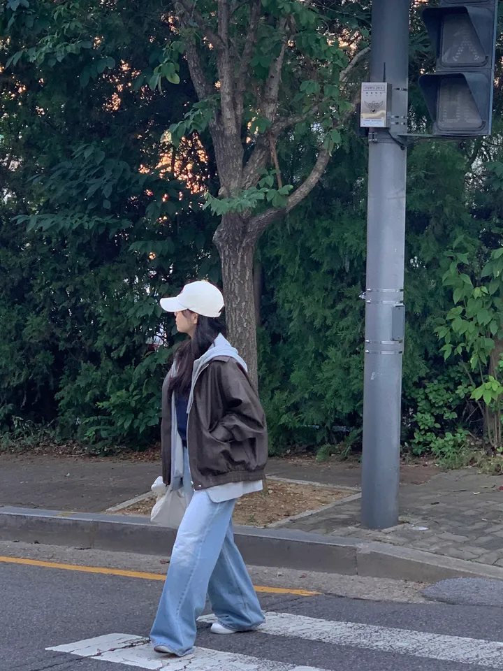 <미리 봄🌸/찐오버핏> 데이 오버핏 카라 블루종 레더자켓 - 2color 상세 이미지 12