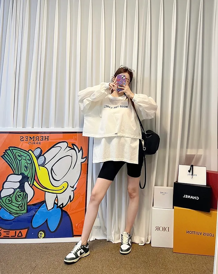 [최저가/당일발송/44-77/요가복/트레이닝/군살커버/힙업/뺴뺴로핏/짱짱/쫀쫀/임산부복/편안함/숏/쫀득/노라인/데일리/스판/쫄바지/속바지] 바이커쇼츠 하이웨스트 타이즈 3부 레깅스 상세 이미지 17