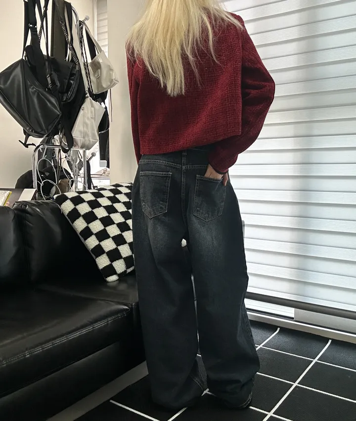 [🎀누적판매 1천장🎀]Allday washing pin-tuck wide denim 올데이 워싱 핀턱 와이드 데님 상세 이미지 9