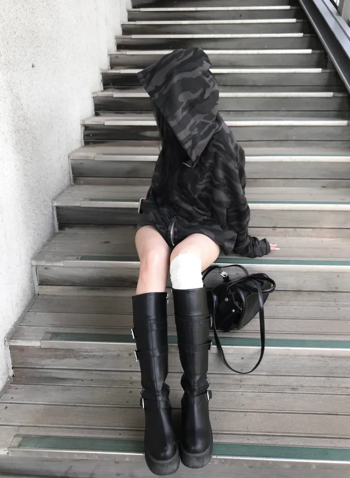 MILITARY CAMO HOOD (기모원단 추가) 상세 이미지 4