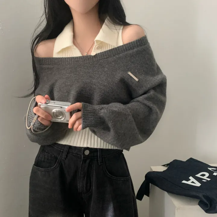 [세트가격/디자인2개✨] 페일드 펜던트 오프니트 나시 투피스,셋업 - 3color 상세 이미지 6