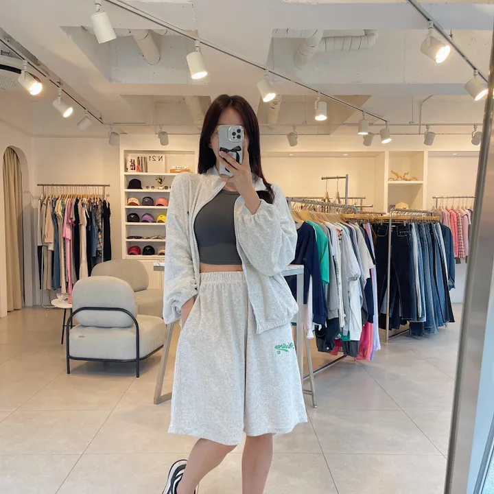 멜로우 테리 타올지 집업점퍼 4color 상세 이미지 11