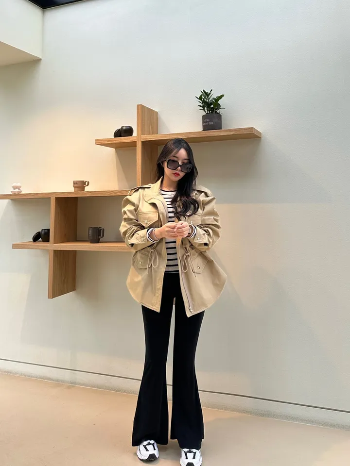 (빅사이즈가능,강력추천)루즈핏 스트링 하프야상자켓(하이퀄리티)3컬러 상세 이미지 9