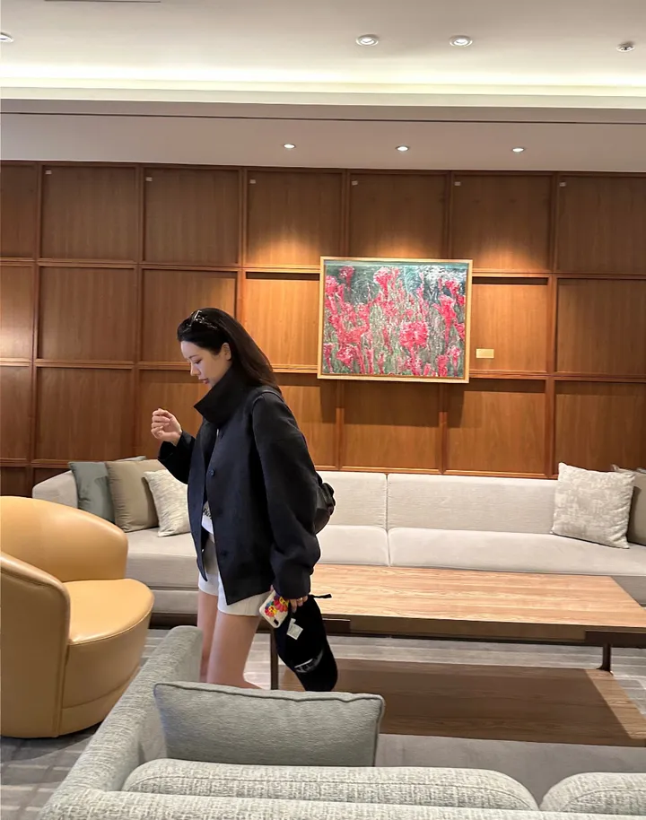 fancy high neck jacket ; 2color 하이넥, 봄자켓, 숏자켓, 하프자켓 상세 이미지 10