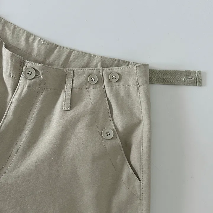 [극강퀄리티!비죠버튼 허리조절/치노 캥크링 포켓 핀턱 빅카고 와이드팬츠] 치노비죠카고와이드팬츠 상세 이미지 79