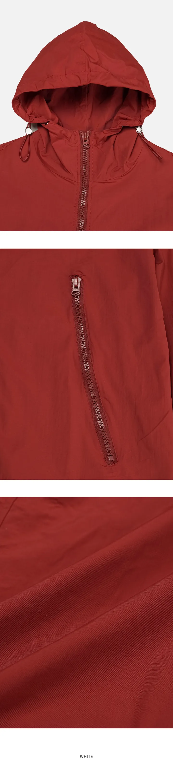 지퍼 후드 바람막이 자켓 (5 color) 상세 이미지 16