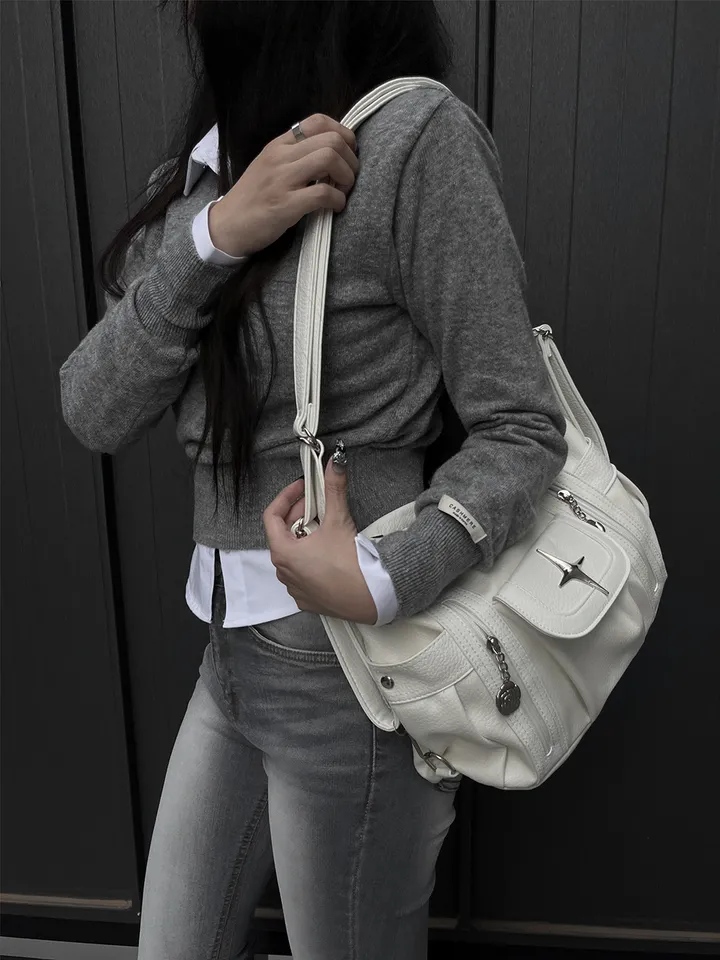 bling two-way white bag 상세 이미지 3