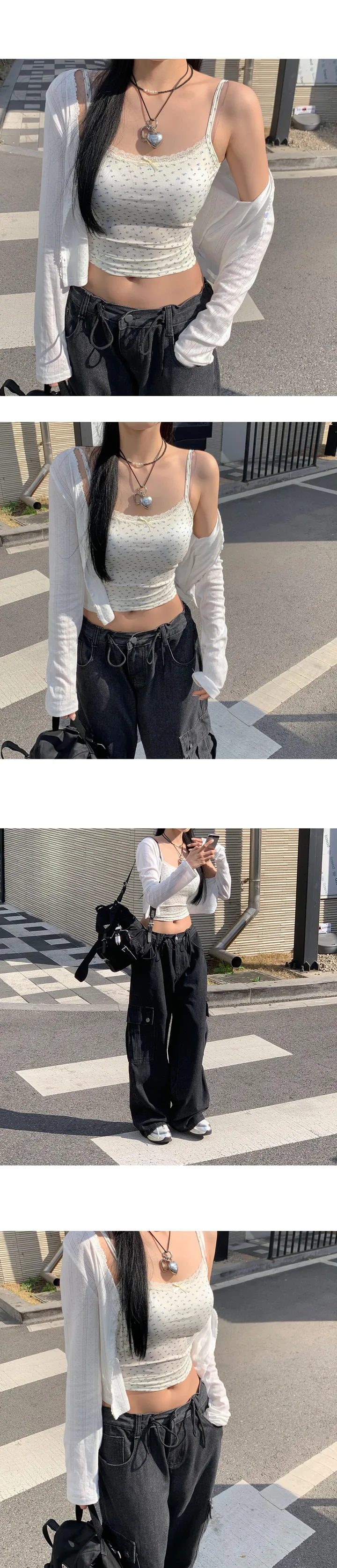 [문의폭주🌸] 데일리솔 레이스 코튼 펀칭 여름 가디건-2color 상세 이미지 7