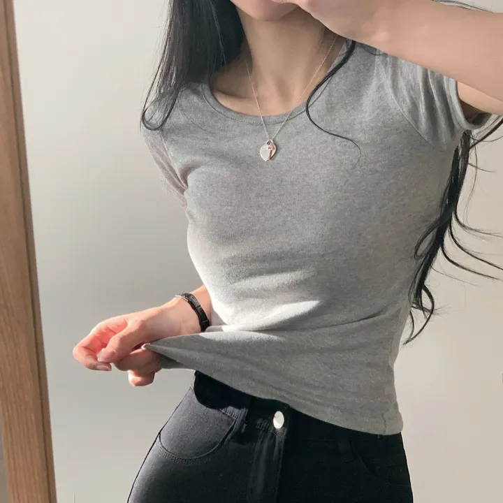 [1+1추가할인🤍/13컬러] 데일리 기본 유넥 반팔티 상세 이미지 43