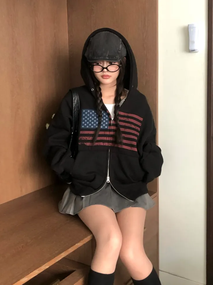르빌 빈티지 아메리카 후드집업 상세 이미지 3