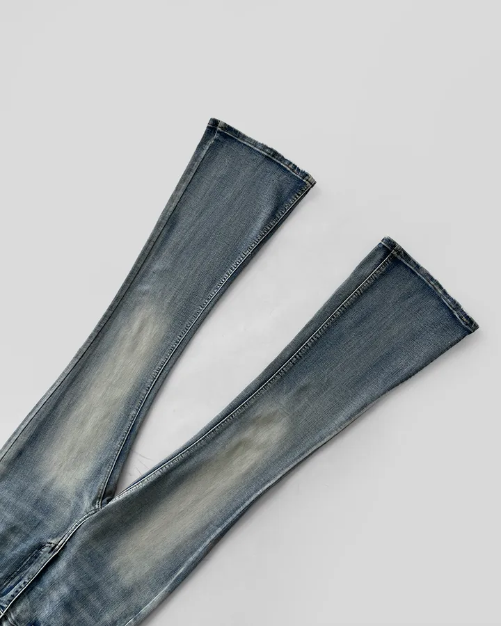 [~3XL/3기장] 뽀얀핏 스머징 텍스쳐 빈티지 워싱 쫀득 스판 부츠컷 데님 팬츠 바지 청바지 상세 이미지 67
