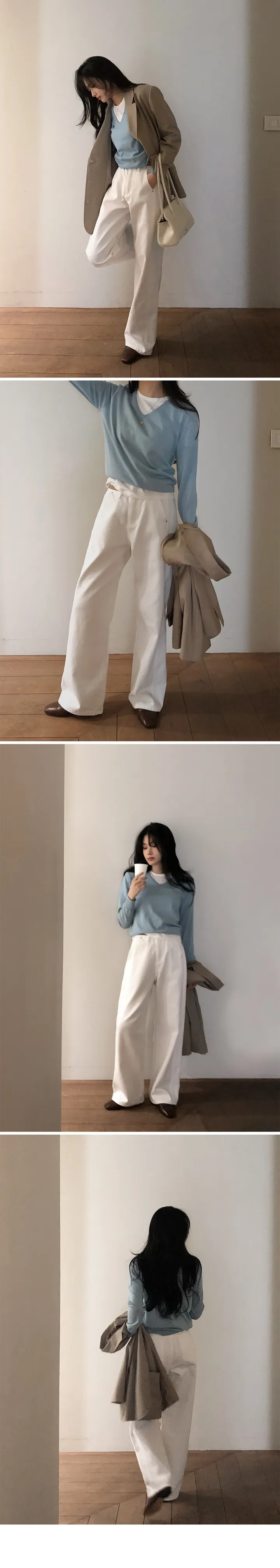 [✨후기인증/데님OPEN] 나스 디테일러 와이드팬츠 (+베이직/롱ver) - 4 size (SLOWMADE/자체제작/기장세분화/와이드/절개포인트/중청/진청/흑청/크림진/블랙데님) 상세 이미지 41