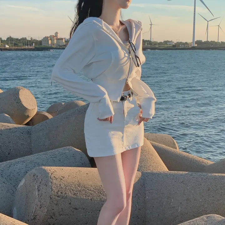 일부당일🚀 [ 자체제작/ 양기모 ] 페이지 크롭 기모 워머 후드집업 상세 이미지 52