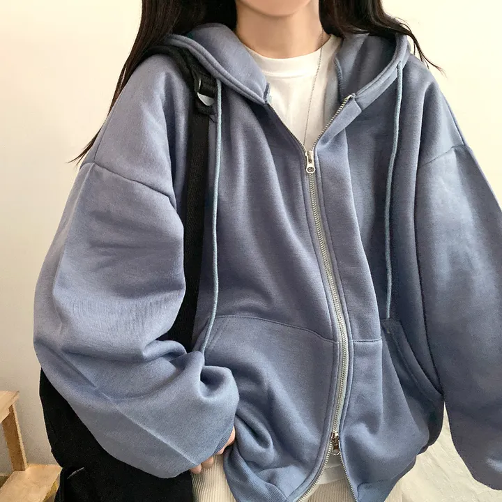 [기모/6color] 마일드 데일리 오버핏 투웨이 무지 후드집업 상세 이미지 3