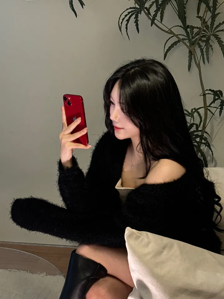 [🚀당일출고🚀] 2컬러 클라우드 부클 모헤어 가디건 상세 이미지 2