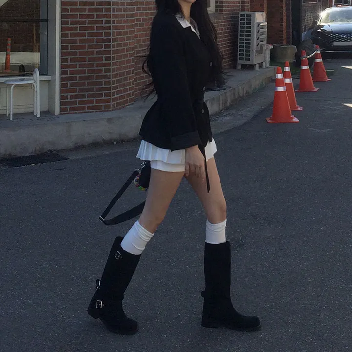 [봄신상🌸/브랜드퀄] 엔느 스트랩 루즈핏 자켓 봄자켓 스트랩자켓 하객룩 데일리룩 상세 이미지 6