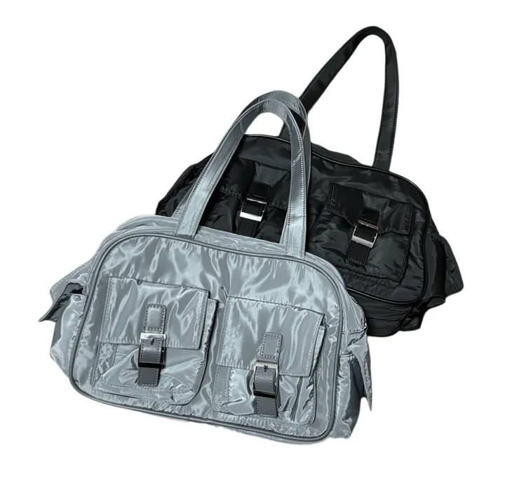 Unique pocket custom bag 나일론 포켓 데일리 숄더백 커스텀 가방 (2col,Black,Grey) 상세 이미지 7