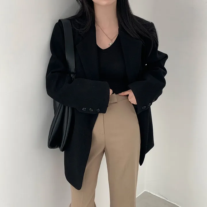 [wool100%/브랜드공정]  윈터 싱글 투버튼 카라 리얼 울 자켓 블레이저 - jk 상세 이미지 61