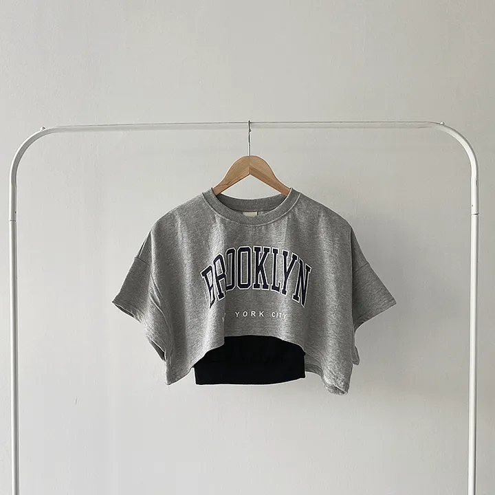 *묶음할인[반팔ver./쓰리세트가격!!] 브루프린팅 오버핏 크롭반팔티+나시+일자와이드핏 밴딩팬츠 트레이닝세트 상세 이미지 37