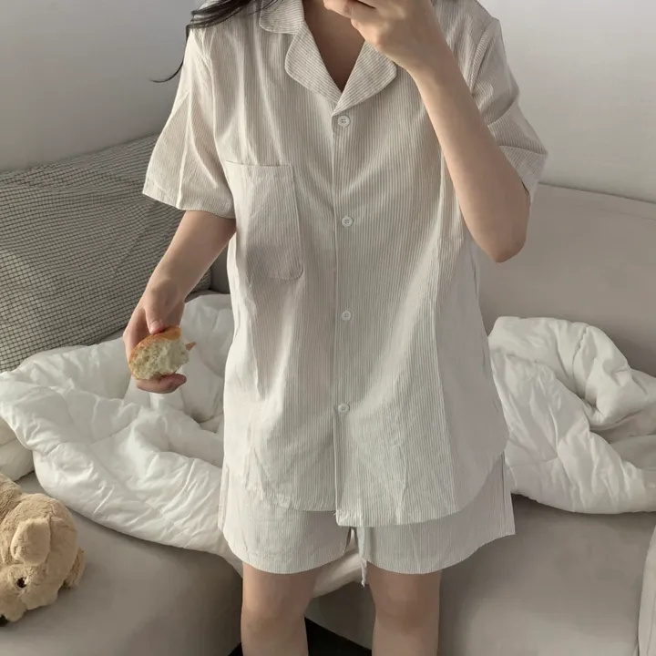 [자체제작][2size/4color] shirt pajamas set 커플잠옷 상세 이미지 20