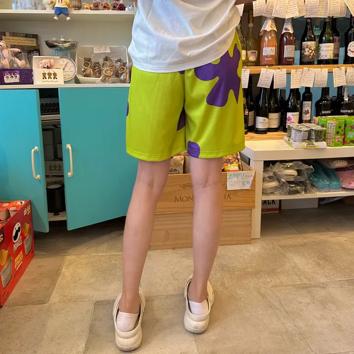 🐺뚱이/커플템🐰뚱이 스펀지밥 캐릭터 남자 여자 커플 신혼 바닷가룩 시밀러룩 키치 큐티 유니크 비치팬츠 상세 이미지 15