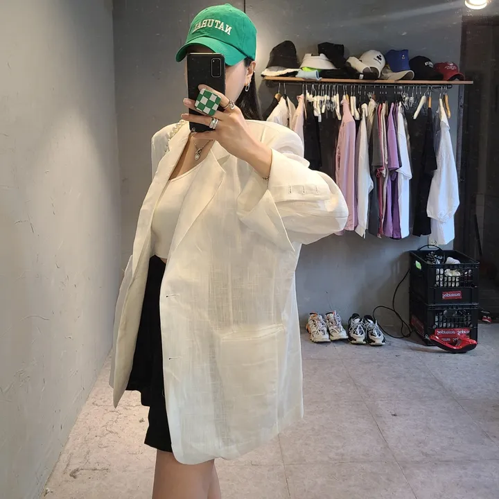 오버핏 대디 린넨자켓 상세 이미지 9