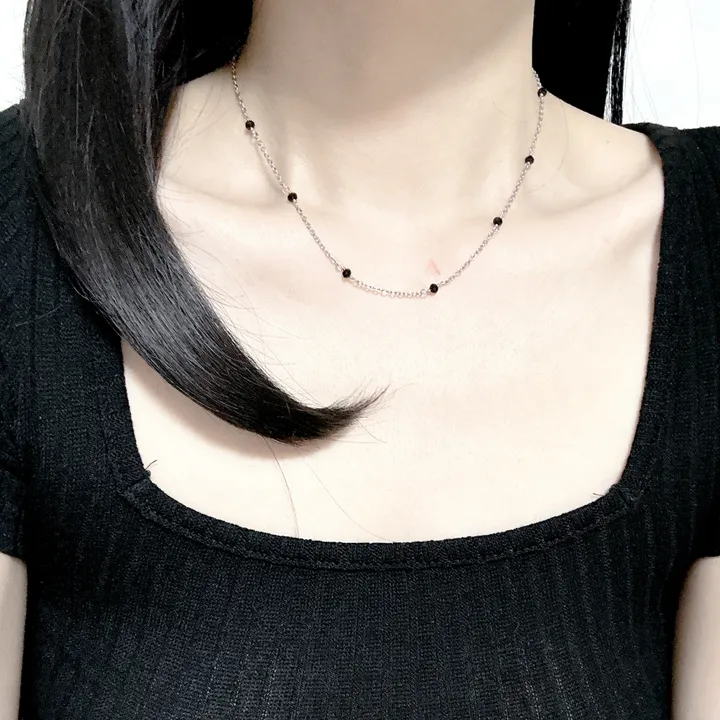 4주년 감사❤️6200원 [2개이상구매시할인]써지컬 데일리 초커 레이어드 목걸이 클립 십자가 하트 진주 볼드 군번줄 볼체인 블랙체인 상세 이미지 104