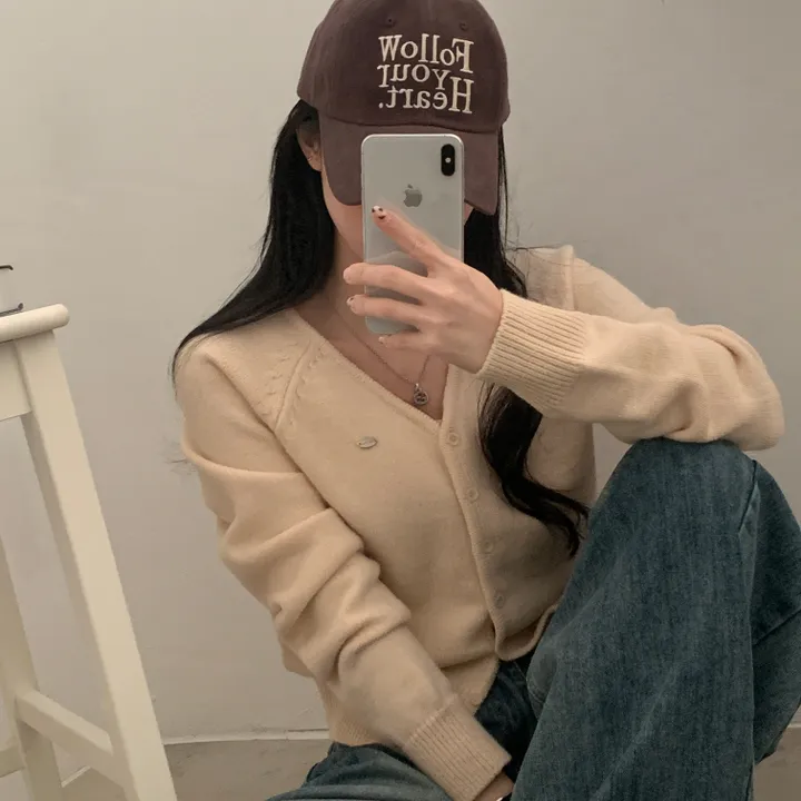 [스탠다드핏/데일리🤎] 리너스 실버 펜던트 나그랑 브이넥 니트가디건 - 6color 상세 이미지 18