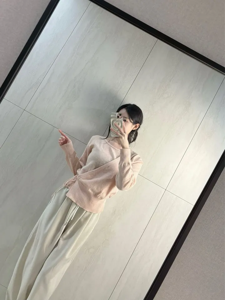 이브 여리 언발 끈 랩 가디건 *랩가디건, 끈가디건 상세 이미지 18