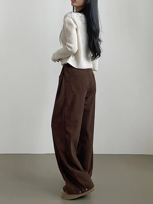 [한파대비/3기장~2XL!] 스냅버튼 융기모 코듀로이 골덴 폴딩 와이드팬츠 4color 상세 이미지 66
