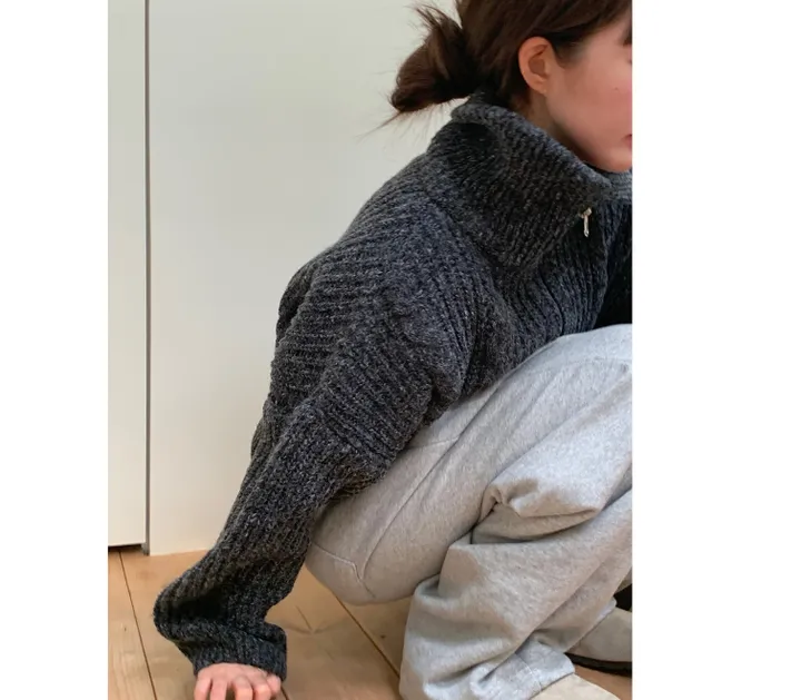 hachi twist 2way zip up (3color) 상세 이미지 9