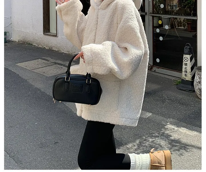 피글렛 양기모후드 무스탕 오버핏 후드집업 후리스 오버핏자켓 오버핏후드티 기모후드집업 투웨이후드집업 후드가디건 상세 이미지 10