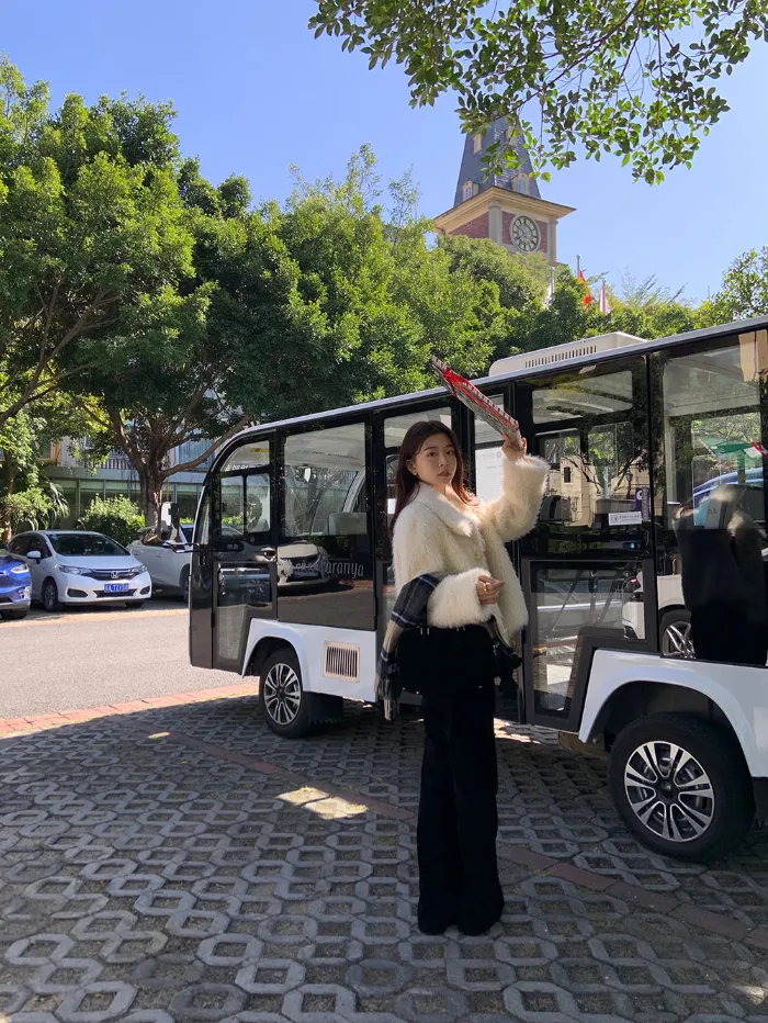 🩷당일출고🩷디로비❤️카라 떡볶이 단추 페이크 퍼 자켓 1color 상세 이미지 39