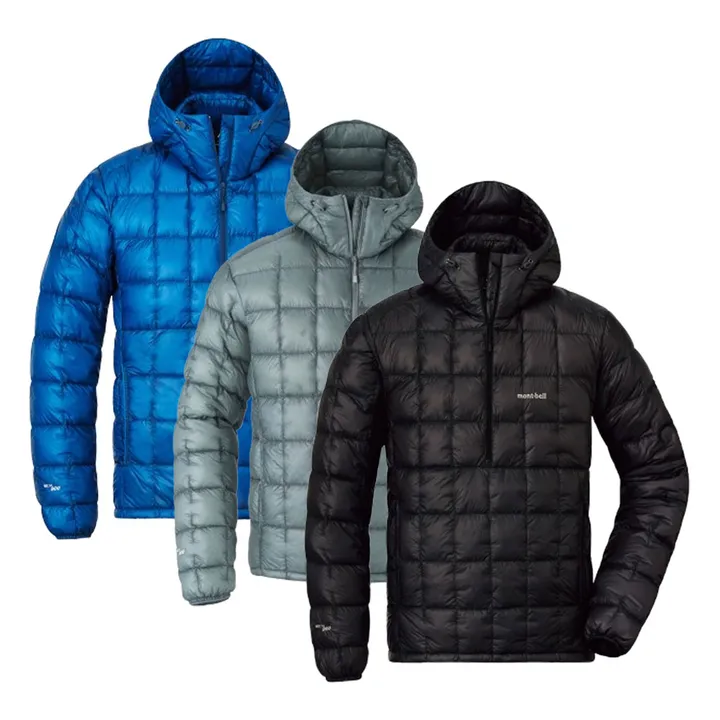 モンベル USEX ライトダウンアノラックライトウェイトパディング 3色