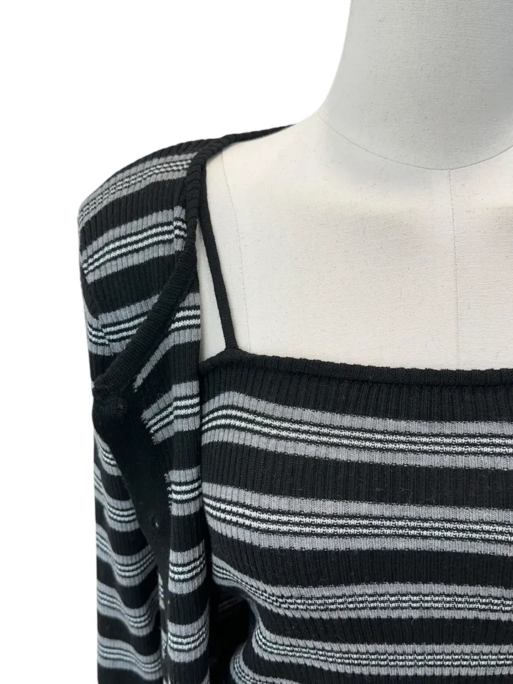 Pico sand sprite sleeveless cardigan set 피코 샌드 스트라이프 나시 가디건 세트 상세 이미지 28