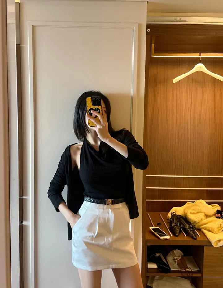 halter cardigan set ; 2color 홀터, 가디건세트, 여리여리, 홀터세트 상세 이미지 5