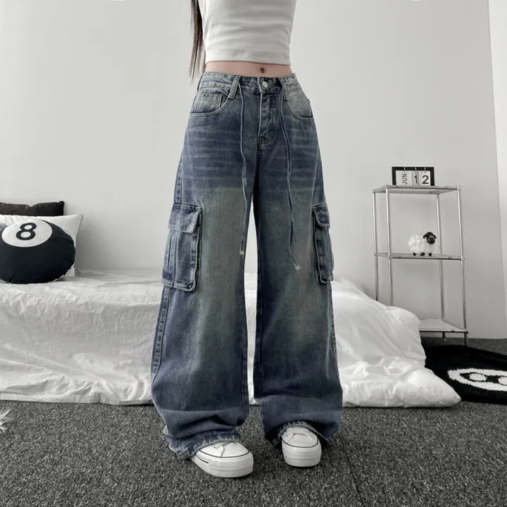 vintage strap wide cargo pants [ 빈티지 스트랩 카고 와이드 데님 팬츠 ] 상세 이미지 7
