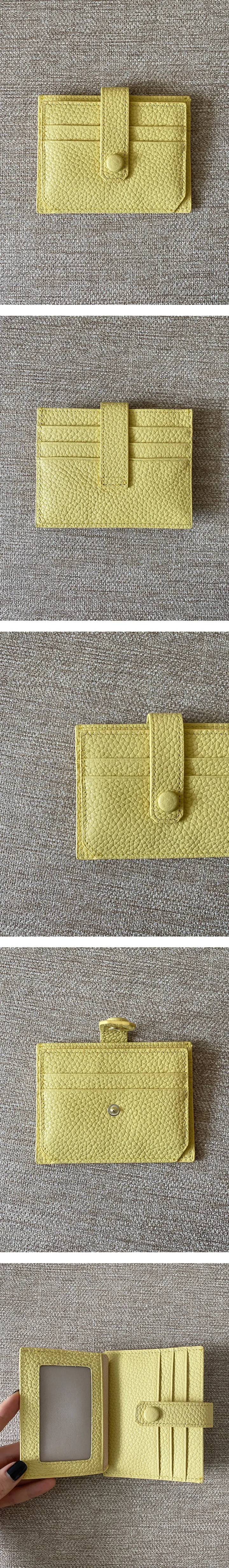소가죽 레몬 카드지갑 cow leather lemon card wallet 상세 이미지 4