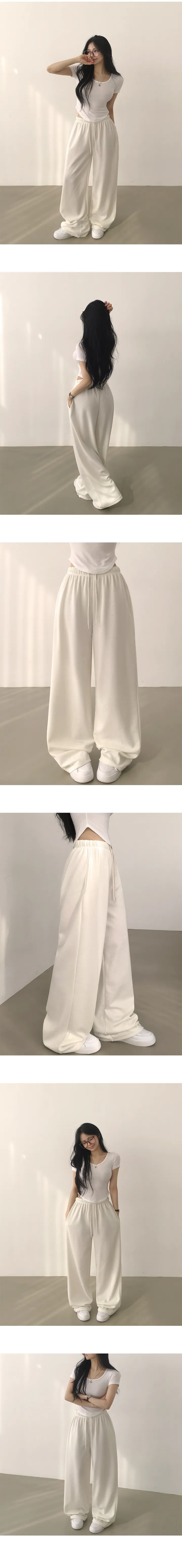 [휘뚜루~/편해요] 일상속에서 계속 찾게되는, 데일리 밴딩 일자 와이드 트레이닝팬츠 (9color) 상세 이미지 2