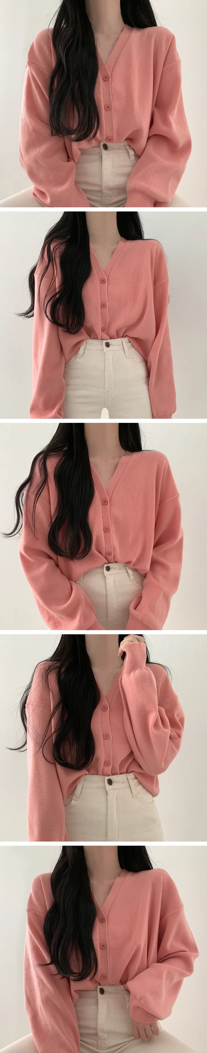 베이직 브이넥가디건 [9color] 상세 이미지 6