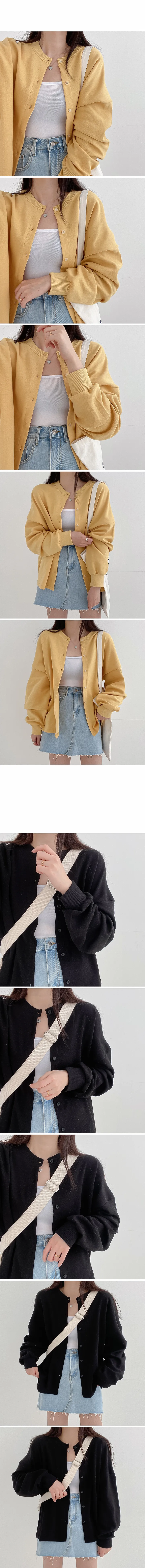 프롬 데일리 루즈핏 면 가디건(4color) 상세 이미지 3