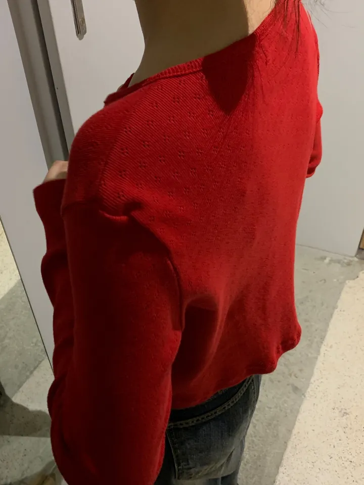 로렌 플라워 펀칭 크롭 라운드 가디건 상세 이미지 7