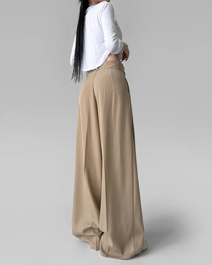 [4계절템/숏,롱/~2XL] 올리브유 메가 통 와이드 더블 핀턱 사계절 슬랙스 상세 이미지 43